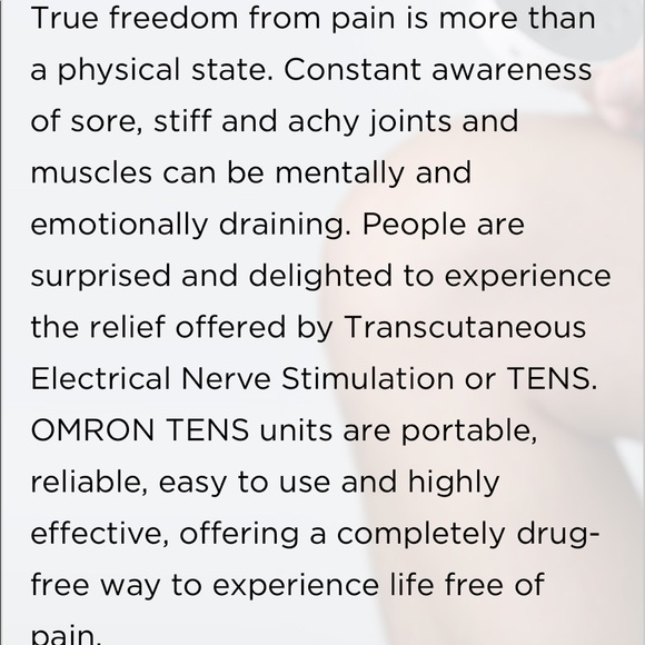 Omron Tens Therapy Pain Relief. Total Power + Heat - Picture 11 of 12